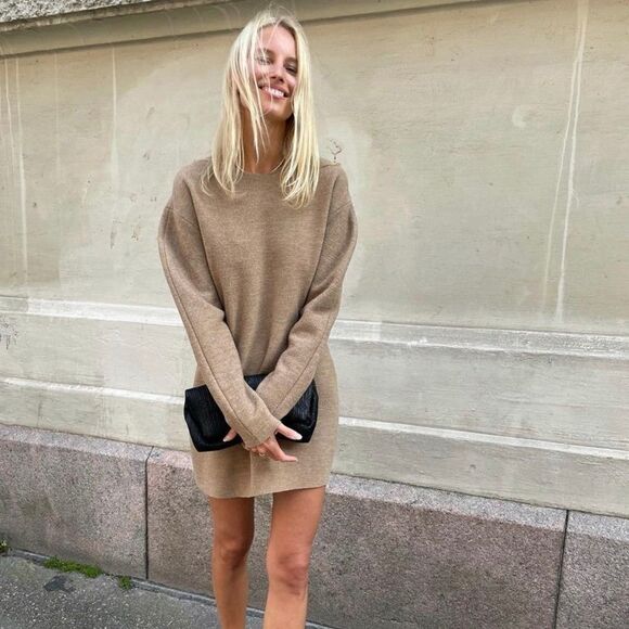 Zara 100% Wool Dress Premium Capsule Collection - Picture 1 of 9